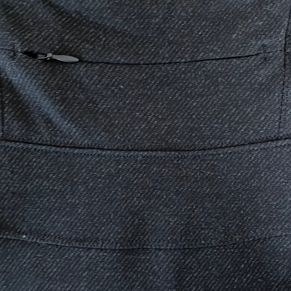 Athleta Gray Black Ponte Twill Skyrose A-Line Skirt Pocket 6 - Picture 5 of 8